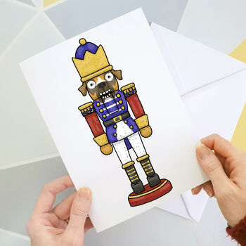 Boxer Nutcracker Christmas Card, 2 of 2