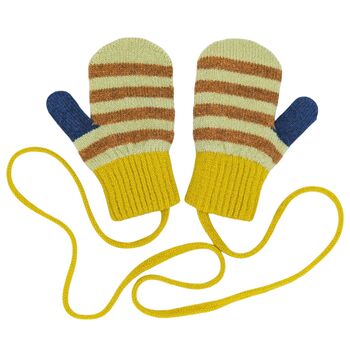 Kids Merino Mittens On A String, 9 of 9