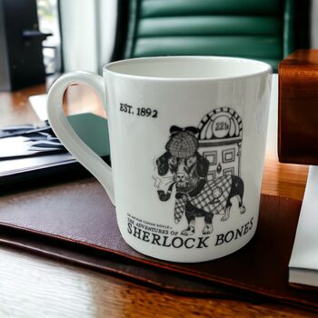 Sherlock Bones Dog Lover Bone China Mug, 2 of 2