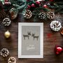 'Uncles' Christmas Greetings Card Reindeer, Gay Uncles, thumbnail 3 of 10