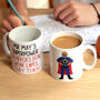 Design Your Own Superman Teacher Personalised Mug, thumbnail 1 of 4