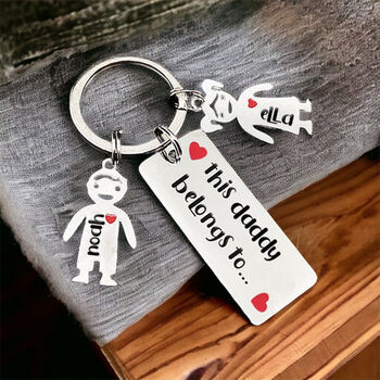 Personalised Keyring, Engraved Family, Daddy, Mummy Keepsake Keychain, 2 of 10