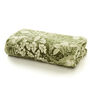Winter Forest Green Supersoft Textured Throw With Leaf Printed, thumbnail 2 of 2