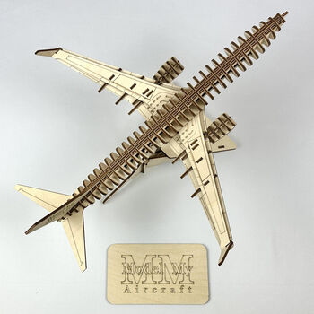 Boeing 737 800 Model Plane Personalised Wooden Kit, 7 of 11