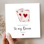 Playing Cards Birthday Card, To My Queen, thumbnail 1 of 3