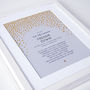 First Holy Communion Gift With Prayer In Gold, thumbnail 5 of 9