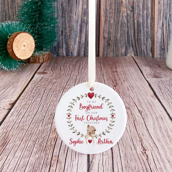 Christmas Gift Personalised Our First Christmas Together Boyfriend Or Girlfriend, 6 of 9