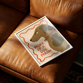 Dog Person Illustrated Dog Print, 5 of 11