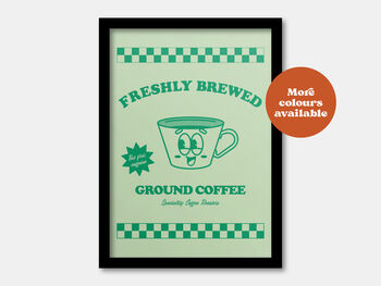Freshly Brewed Ground Coffee Print, 3 of 5