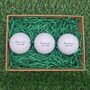 Three Branded Golf Balls Personalised With ''.. ..'S Lucky Ball!'', thumbnail 4 of 6