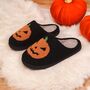 Plush Pumpkin Halloween Family Unisex Slippers, thumbnail 8 of 10