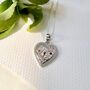Sterling Silver And 9ct Plated Heart Necklace, thumbnail 1 of 4
