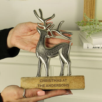 Personalised Stag Ornament, 2 of 7