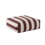 Hand Painted Linen Floor Cushion Cube In Stripe Print, thumbnail 1 of 12