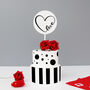 Monochrome Love Cake Topper, thumbnail 3 of 3