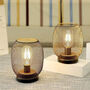 Set Of Two Round Table LED Lamps Battery Powered, thumbnail 4 of 5