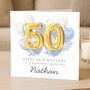 Personalised 50th Birthday Card For Brother, thumbnail 1 of 8