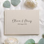 Personalised Linen Wedding Guest Book, thumbnail 1 of 9