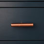 Copper Pull, T Shaped With Ridging Detail, thumbnail 4 of 10