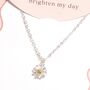 Daisy Flower Carded Necklace, thumbnail 4 of 4