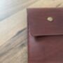 Personalised Spanish Brown Leather A4 Documents Holder, thumbnail 11 of 12
