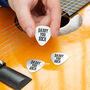 Personalised 'You Rock' Guitar Plectrum / Pick Keyring, thumbnail 2 of 12