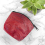 Vegan Leaf Leather Coin Purse, thumbnail 2 of 7