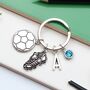 Football Personalised Keyring Football Fan Gift, thumbnail 1 of 9