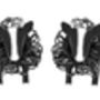 Handcrafted Silver Zwartbles Sheep Stud Earrings, thumbnail 1 of 2