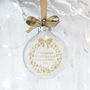 Personalised First Christmas In Our New Home Bauble, thumbnail 1 of 6