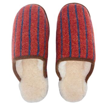 Lambswool And Sheepskin Men's Slippers, 9 of 12