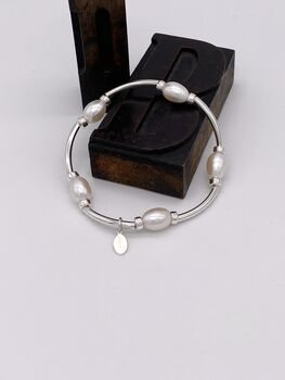 Katie's Silver and Pearl Bracelet, 3 of 4