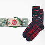 Race Cars Bamboo Socks Men's Christmas Cracker Hanging Tree Decoration, thumbnail 1 of 5