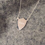 Silver Shield Necklace. Strong Woman, thumbnail 5 of 7