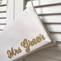 Mrs Surname Bridal Wedding Day Clutch, thumbnail 6 of 12