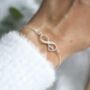 Infinity Heart Bracelet – Romantic Gift For Her, Gift For Wife, thumbnail 1 of 8