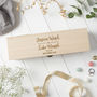 Personalised Wooden Engagement Wine Box, thumbnail 1 of 8