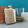 Personalised Cushion Hip Flask With Funnel And Gift Box, thumbnail 4 of 4