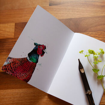 Inky Pheasant Eco Notebook, 2 of 10