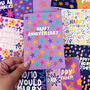 Colourful 'Happy Anniversary' Congratulations Card, thumbnail 6 of 6