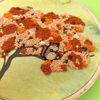 Autumn Tree Embroidery Kit, 2 of 9