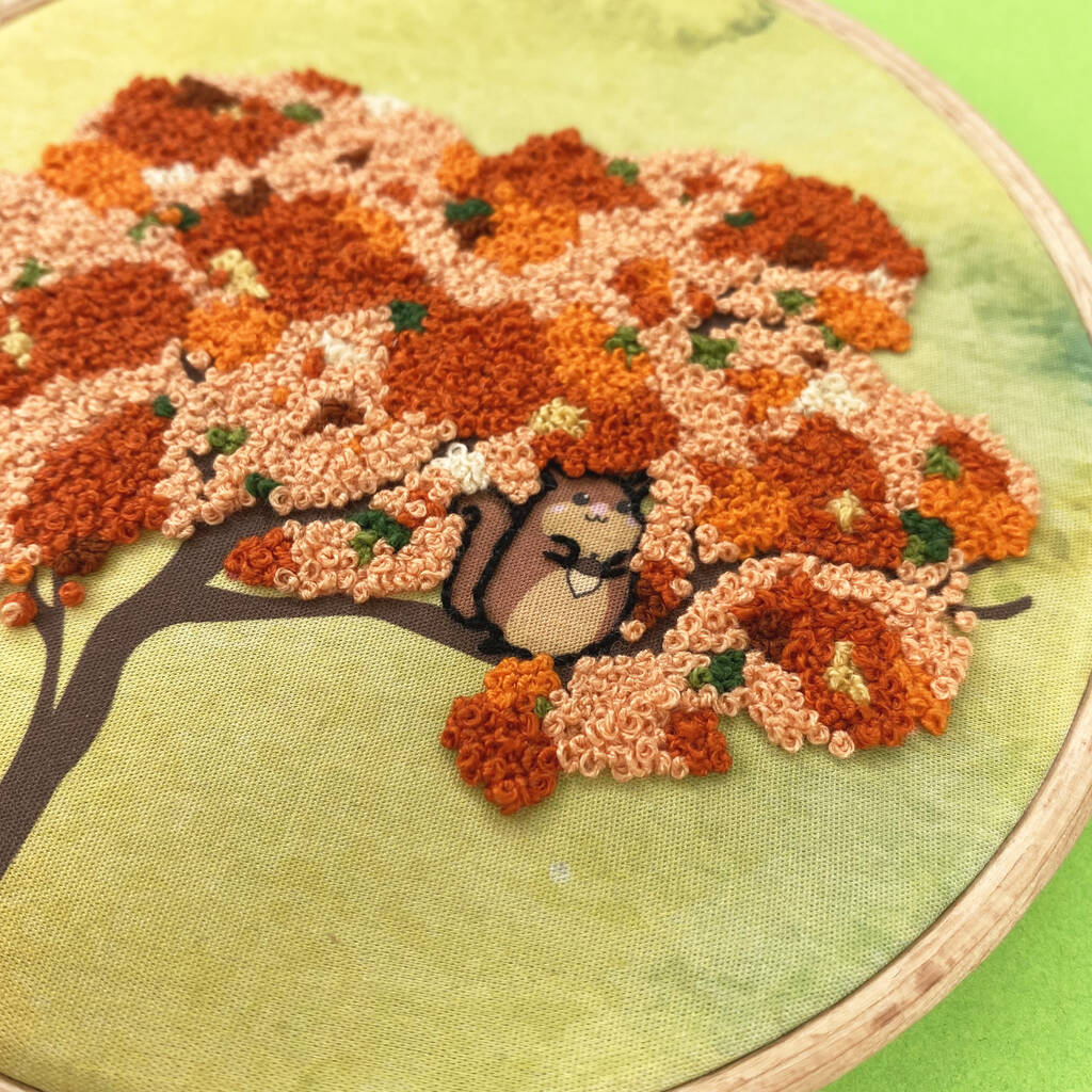 Autumn Tree Embroidery Kit, 1 of 8