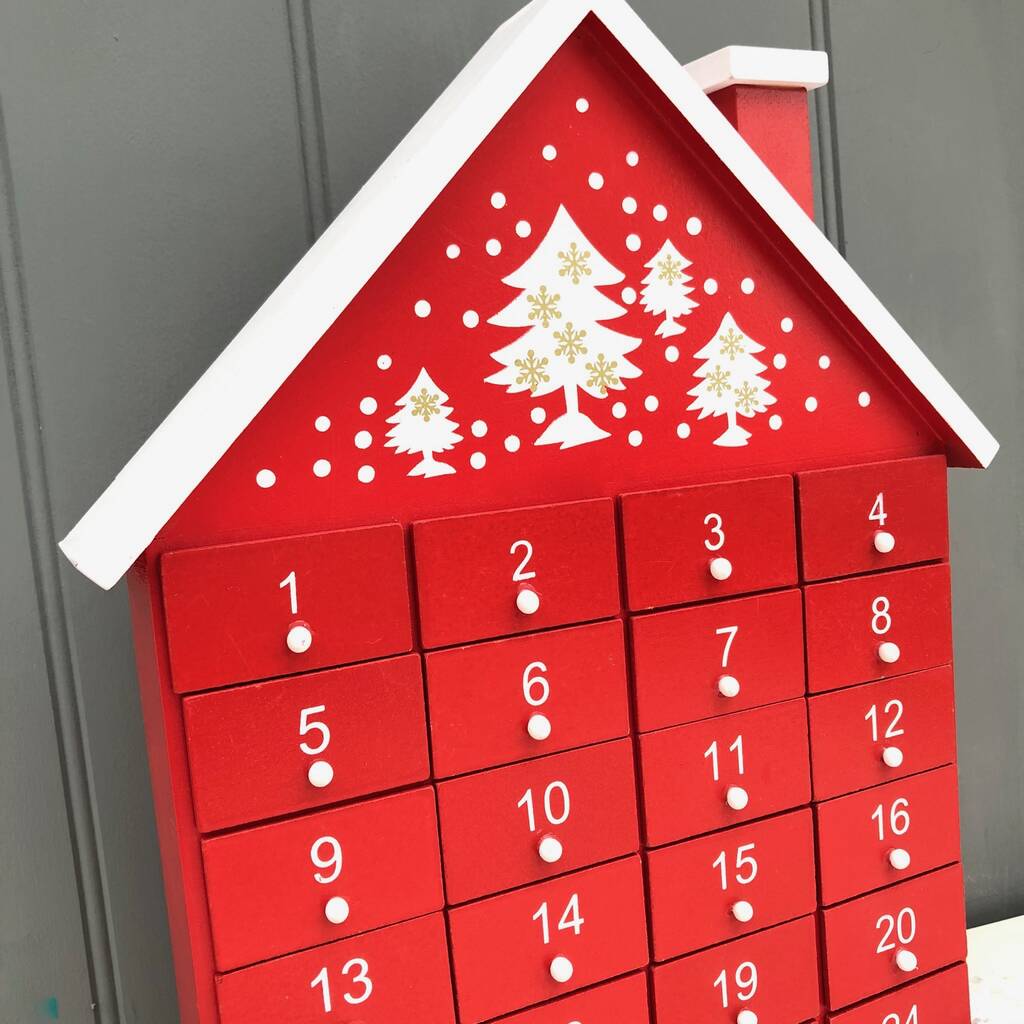 Wooden Advent House By Pink Pineapple Home & Gifts | notonthehighstreet.com