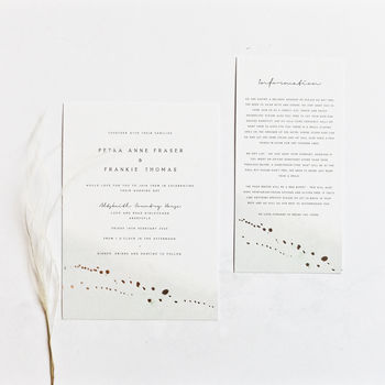 Pale Green And Rose Gold Invitations, 5 of 5