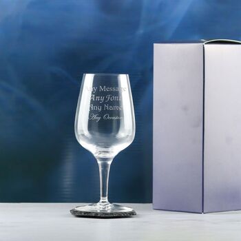 Personalised Crystal Thank You Wine Glass, 2 of 9
