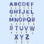 G Decor Alphabet Blue Crackle Hooks Antique Brass, thumbnail 10 of 10