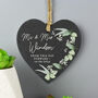 Personalised Mr And Mrs Botanical Wedding Slate, thumbnail 3 of 4