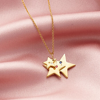Personalised Birthstone Family Star Necklace, 2 of 12