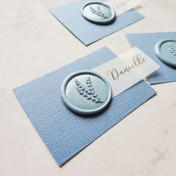 Luxury Wax Seal And Vellum Place Card, 3 of 6