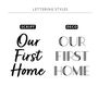 Personalised 'My/Our First Home' Map With Foil Wording, thumbnail 3 of 3